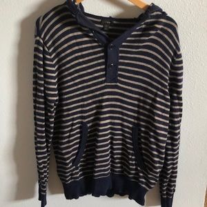 J Crew Men’s Medium Striped hoodie
